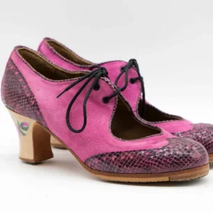 Martinete.n 37.antefucsiayserpienteburdeos.taconsemicarreteflorpintadabarnizado