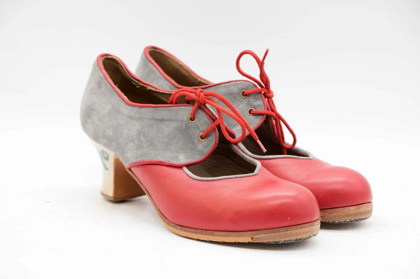 Tientos.n 38.pielrojoyantegris.taconsemicarretepintado