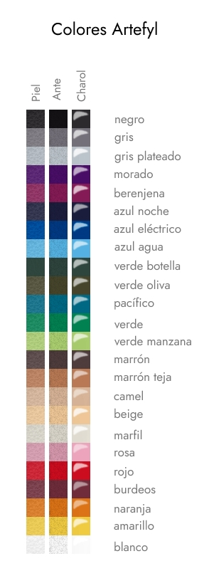 Colores Artefyl